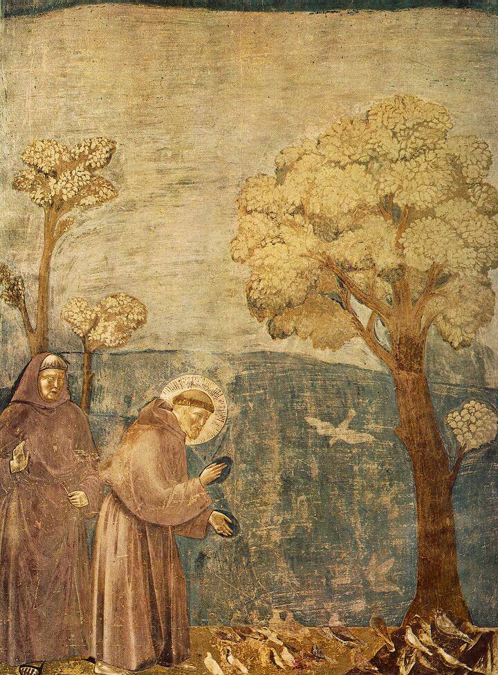 Giotto_-_Legend_of_St_Francis_-_-15-_-_Sermon_to_the_Birds
